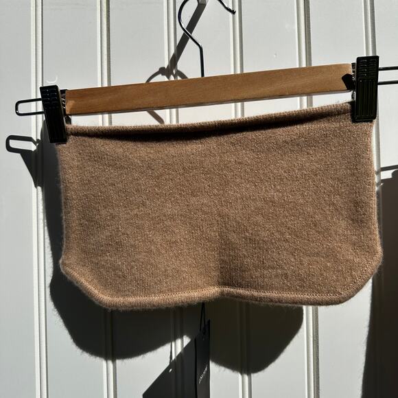 Lisa Yang Winnie Shorts Size 0 XS & Selah Bandeau Bra Size 1 S / M Walnut Camel - Picture 10 of 16